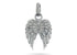 Pave Diamond Angel Wings Pendant, (DPS-169)